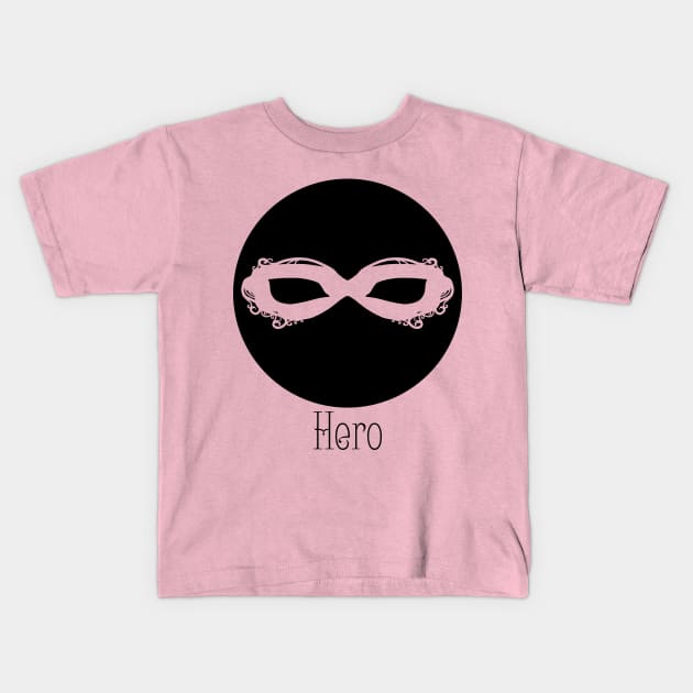 Black Masque - Hero Kids T-Shirt by Thedustyphoenix